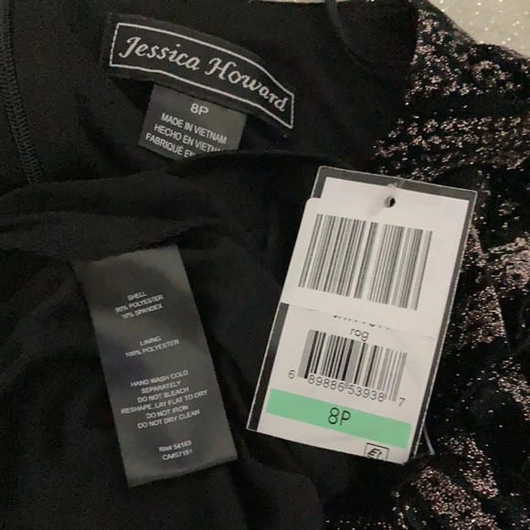 NWT Metallic Rose Gold Velvet Cocktail Long Sleeve Dress - Picture 15 of 16